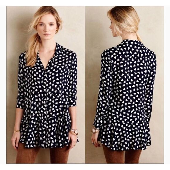 Anthropologie Tops - Anthropologie 11-1 Tylho Heart Tunic Top